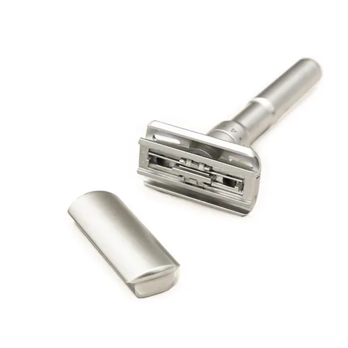 Miniatura 3 de River Lake RZ700 - Maquinilla de afeitar de seguridad clásica ajustable con mango largo (Razor con funda protectora y soporte)