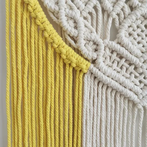 Miniatura 2 de Decoración bohemia de macramé para colgar en la pared, hermoso arte de pared decorativo para el hogar, apartamento, dormitorio, cuarto de bebé