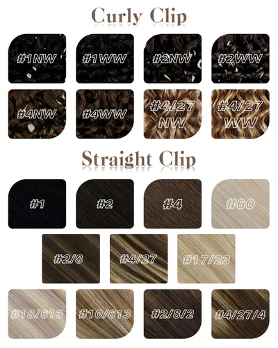 Miniatura 9 de Hetto - Extensiones de cabello humano onduladas con clip, color #2 castaño oscuro, extensiones de cabello humano natural para cabeza completa