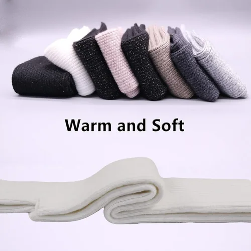 Miniatura 42 de Facecozy Calentadores de brazos para mujer, mezcla de lana de cachemira, guantes largos sin dedos para mujer, guantes para clima frío con agujero