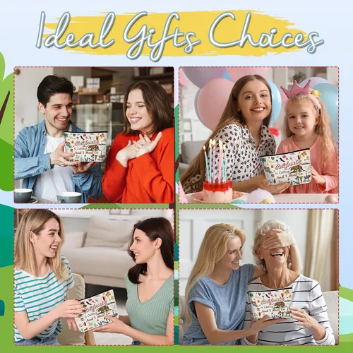 Miniatura 7 de Artículos de viaje esenciales Recuerdos Regalos - Bolsas de maquillaje, neceser de cosméticos y artículos de aseo de regalo para mujeres, niñas