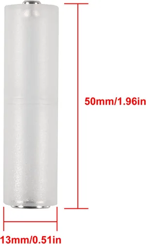 Miniatura 6 de 10 unids AAA a AA convertidor AAA a AA adaptador de batería AAA a AA convertidor de batería titular AAA a AA adaptador para AAA a AA batería