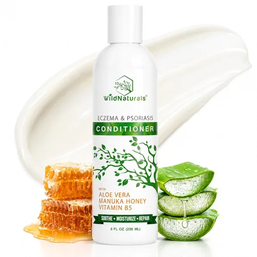 Acondicionador hidratante natural para el cuero cabelludo seco y con picazón, acondicionador hidratante sin sulfatos para la caspa con aloe vera y