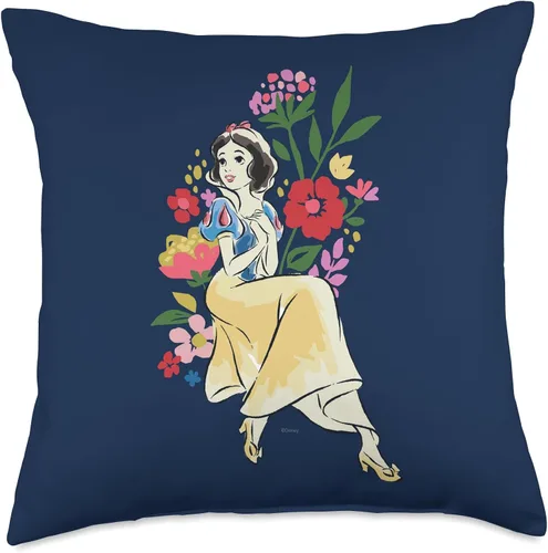 Miniatura 5 de Disney Princess Snow White - Almohada floral, 16 x 16 pulgadas, multicolor