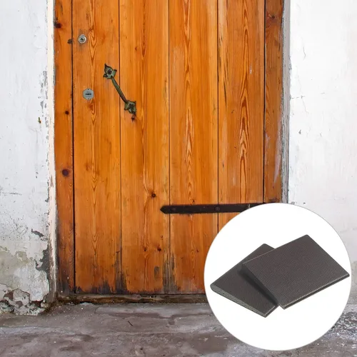 Miniatura 4 de Zonon 20 sellos autoadhesivos para esquinas de puerta, burletes para marco de puerta, espuma de esquina para protección contra la intemperie, Marrón