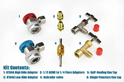 Miniatura 2 de Kit de accesorios de adaptador Lu-Hawk R134A