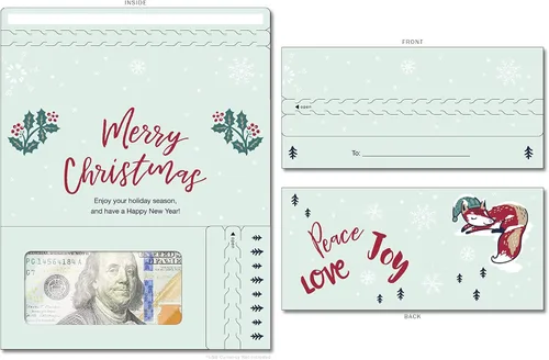 Miniatura 33 de Tarjeta de boda, con dos aperturas de tira para desgarrar, con ventana de plástico transparente que deja ver dinero, cheques o tarjetas de regalo