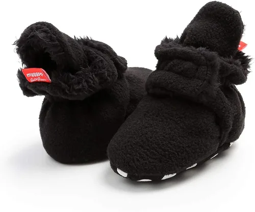 Miniatura 6 de Botas de forro polar para recién nacido, cálidas y cálidas, para invierno, para niños, antideslizantes, suela suave