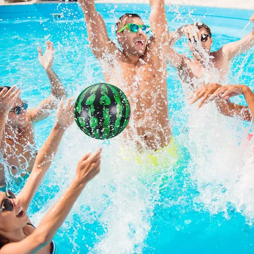 Miniatura 3 de Sumind 2 pelotas de buceo para piscina, pelota de juego submarina de 9 pulgadas con adaptador de manguera, para pasar bajo el agua, regate, buceo