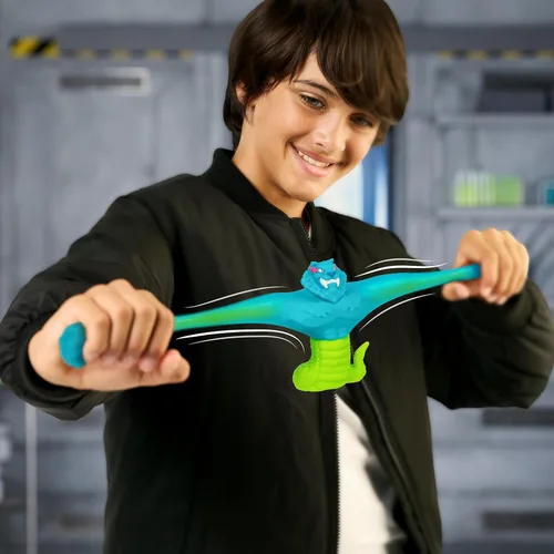 Miniatura 3 de MrBeast Lab - Héroe elástico Hyper Fusion, Cobra Panther, figura de pie rellena de Goo de 5 pulgadas (12.7 cm), se estira hasta 3 veces su