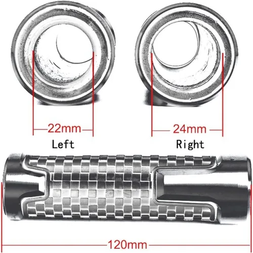 Miniatura 2 de 7/8''22mm For MT07 FZ07 Mt-07 Fz-072014 2015 2016 2017 2018 2019 Motorcycle Rubber Hand Grip Bar Handlebar Grips(Black)