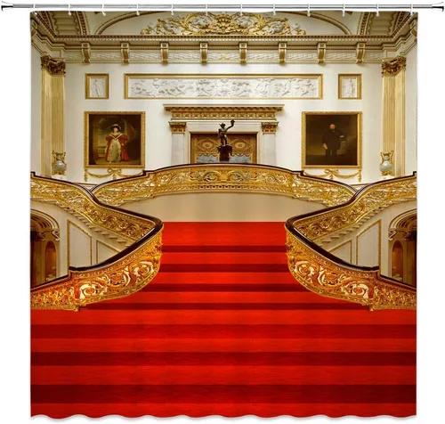 Cortina de ducha de decoración náutica, diseño retro Titanic, estilo europeo, película de arte clásica, decoración de baño, tela de poliéster con