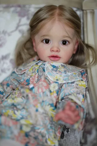 Miniatura 4 de Angelbaby Muñeca de bebé recién nacida de vida real, reborn, niña de 26 pulgadas, grande, linda, realista, muñeca de bebé recién nacida, de silicona