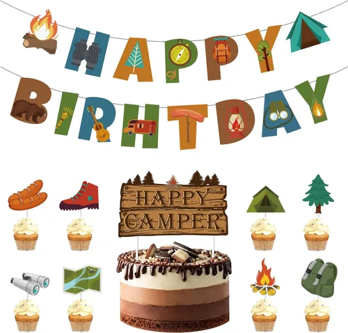 Miniatura 13 de Bandera de Cumpleaños Feliz de Fresa, Decoraciones de Fiesta de Cumpleaños de Fresa, Ducha de Bebé, Fiesta de Verano de Frutas de Cumpleaños