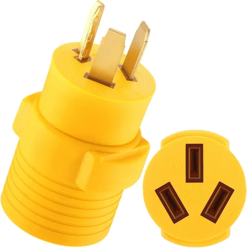 Miniatura 10 de Kanayu Adaptador de Secadora de 30 Amperios Compatible con Nema 6-50p a 10-30r Adaptador de Enchufe Macho de 3 Clavijas a Receptáculo Hembra de 3