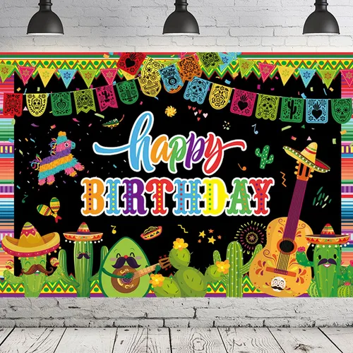 Miniatura 5 de Decoraciones para fiestas mexicanas con temática de fiesta mexicana, decoración de fiesta mexicana del Cinco de Mayo, cartel de cumpleaños de dos