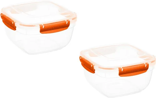 Miniatura 21 de Superio Recipiente de plástico para almacenamiento de alimentos con tapa hermética para cocina, 10 tazas, 80 onzas, libre de BPA, a prueba de fugas
