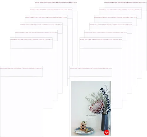 Miniatura 17 de 200 piezas de bolsas de polietileno autosellables OPP de 14" x 20" transparentes, bolsas de celofán de plástico resellables de 1 mil para ropa
