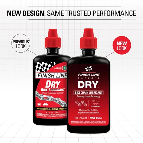 Miniatura 2 de Finish Line Lubricante para bicicleta seca Botella exprimible de 4 onzas