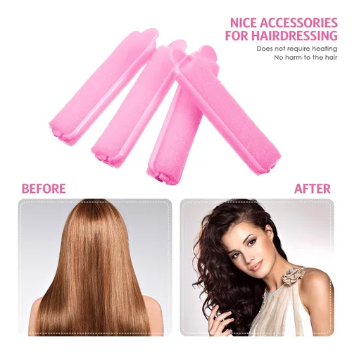 Miniatura 4 de Syhood 43 piezas rodillos de esponja de espuma para cabello para mujeres, rizadores suaves para dormir de 0.59 pulgadas, herramienta de rizadores