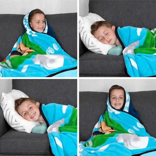 Miniatura 5 de Franco Ropa de Cama para Niños Manta de Felpa Súper Suave Micro Raschel, 62 in x 90 in, Mario