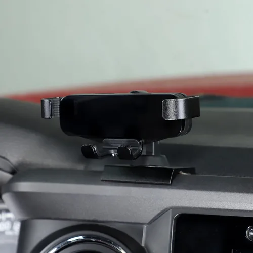 Miniatura 8 de HAPPYHORSE Soporte de teléfono para automóvil compatible con Toyo@Tacoma 2016-2023, pantalla de navegación de control central, soporte de teléfono