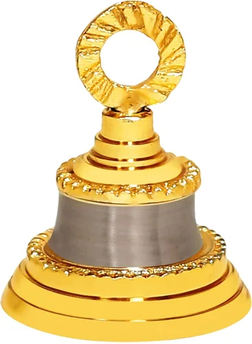 Juego de 1 campanas de latón plateado dorado de 2 pulgadas, decoración de Navidad, cascabel, trineo, manualidades, decoración del hogar, elefante,