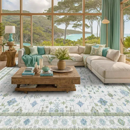 Miniatura 126 de Alfombra Boho Negra para Sala de Estar - Alfombra de Área Lavable de 10x14 Pies, Alfombras de Comedor para Debajo de la Mesa, Alfombra Suave de Pelo