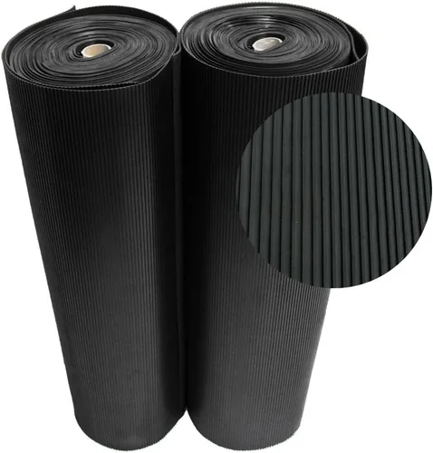 Rubber-Cal - Tapete de goma antideslizante “Ramp-Cleat” para exteriores de 1/8 pulgadas de grosor x 3 x 1 pies