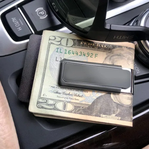 Miniatura 5 de M-Clip Clip para dinero, alternativa minimalista y delgada para llevar en el bolsillo delantero, soporte para efectivo y tarjetas de crédito