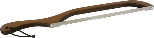 Miniatura 8 de Out of the Woods of Oregon Cuchillo para cortar pan y bagel estilo arco de Estados Unidos para rebanar masa madre, bagels y más, aliso natural