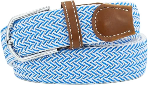 Miniatura 33 de Mixed Color Woven Stretch Braided Belts for Men and Women Fashion Elastic Belts