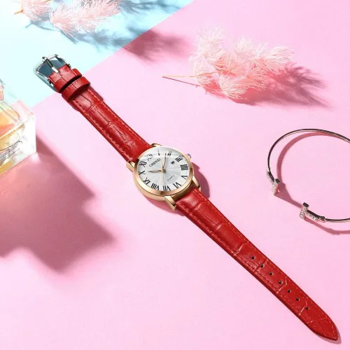Miniatura 3 de Tiong Reloj casual de las señoras de la moda, reloj impermeable del cuarzo de la correa de cuero