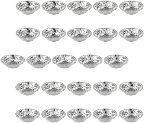 Miniatura 11 de Kichvoe 250pcs desechables tartas tartas tazas de papel de aluminio para tartas para hornear suministros de fiesta
