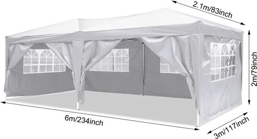 Miniatura 197 de COBIZI Tienda de campaña desplegable de 6.6 x 6.6 pies, toldo resistente, fácil de instalar, impermeable, para exteriores, fiestas, playa, jardín