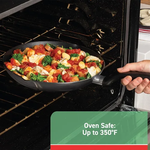 Miniatura 5 de T-fal B36282 Sartén Antiadherente Profunda con Tapa para Uso Diario con Asas Ergonómicas que se Mantienen Frescas Utensilios de Cocina, 12 Pulgadas
