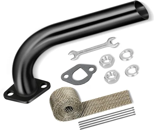 Miniatura 11 de FVRITO Tubo de escape y colector para CT200u Coleman BT200X CT200U-EX KT196 Mini Bicicleta Go Kart Predator 212cc 224cc 196cc 6.5HP GX160 GX200