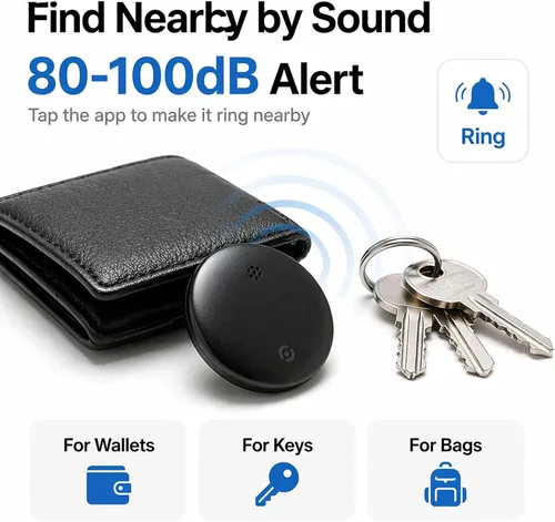 Miniatura 3 de Rastreador GPS para vehículos sin suscripción, etiqueta de seguimiento de automóvil para Android e iOS, dispositivo rastreador Bluetooth compatible