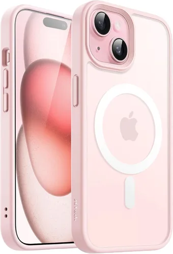 Miniatura 37 de JETech Funda magnética para iPhone 15 de 6.1 pulgadas, compatible con MagSafe, translúcida mate, delgada, a prueba de golpes, color negro