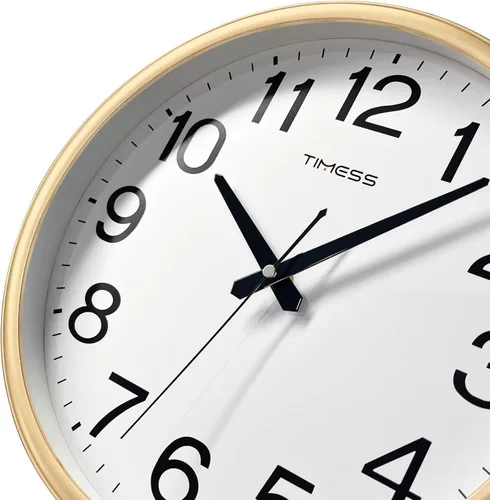 Miniatura 2 de Reloj de pared, esfera grande de 11 pulgadas sin tic-tac silencioso operado por batería analógico de calidad, movimiento ultra silencioso de cuarzo