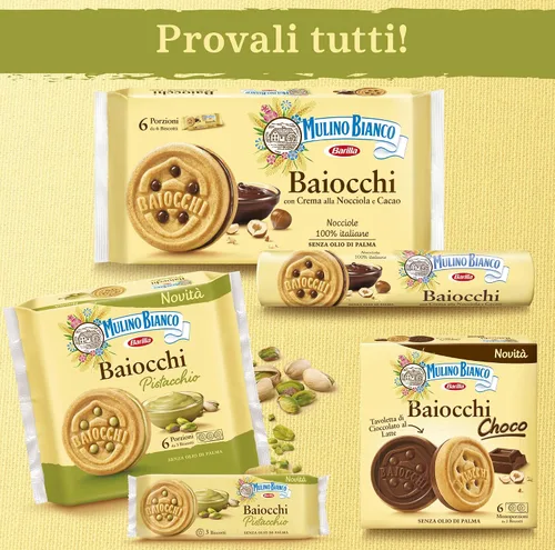 Miniatura 9 de Galletas Mulino Bianco, Relleno de Crema de Pistacho, 168g