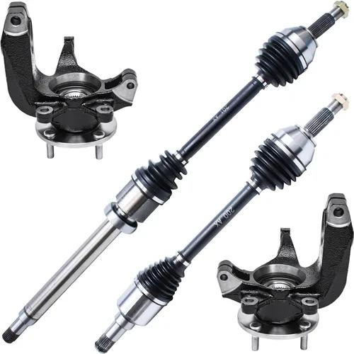 Miniatura 89 de Detroit Axle - Kit de nudillos traseros izquierdo FWD para Hyundai Santa Fe 2007-2009 Veracruz 2007-2012, reemplazo del conjunto de cojinete