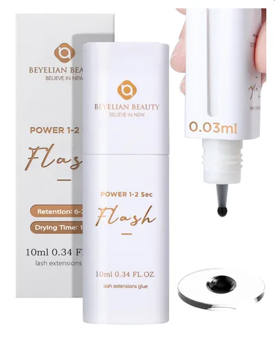 Pegamento de extensión de pestañas, pegamento sensible para extensiones de pestañas, 0.0 fl oz, adhesivo con tecnología Smart Drop para pestañas
