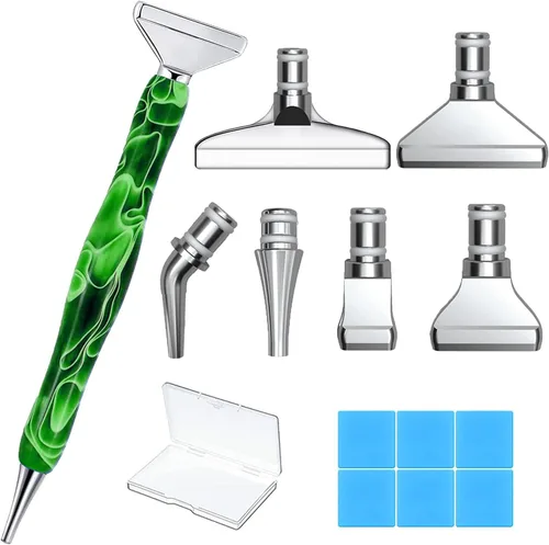 Heyseri Bolígrafos de pintura de diamantes, bolígrafo de arte de diamante "Classic Wax Stylus", accesorios de herramientas de pintura de gemas,