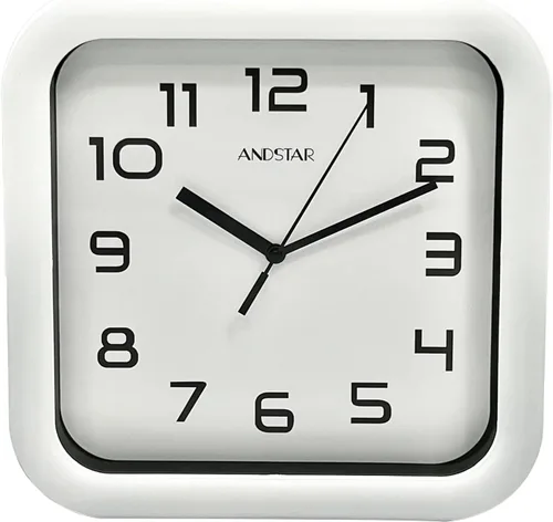 Miniatura 8 de Reloj cuadrado redondo, moderno, retro, silencioso, funciona con pilas, números arábigos precisos, diseño decorativo para el hogar, sala de estar