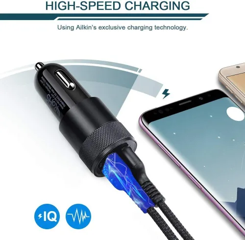 Miniatura 2 de Cargador de coche USB tipo C para Samsung Galaxy S21+ S21 Ultra 5G S20 FE S20+ S10 Plus Note20 A52 A51 A71 A72 A10e, Google Pixel 5 4a, adaptador