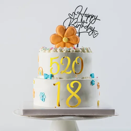Miniatura 4 de Decoración de acrílico grande con números para tartas de 3.5 pulgadas, números 0-9, decoración de pastel de cumpleaños, decoración de cupcakes