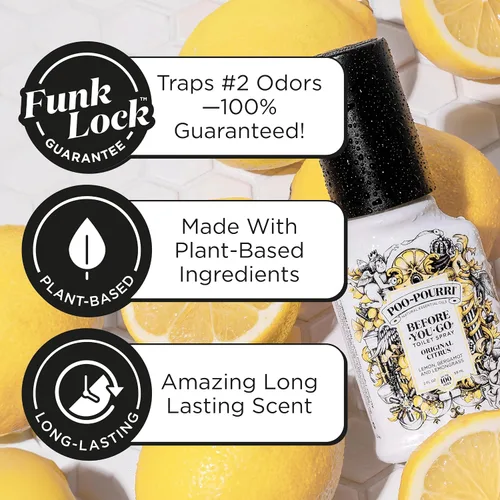 Miniatura 3 de Poo-Pourri - Spray para inodoro antes de ir, aroma cítrico original, 4 onzas líquidas