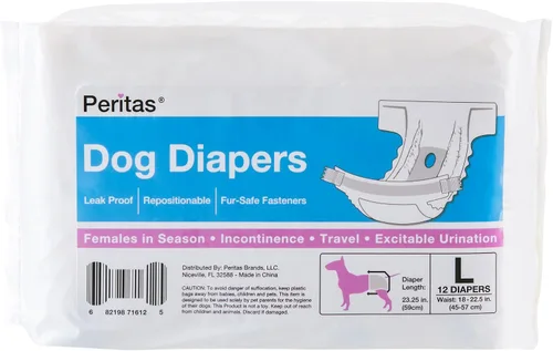 Miniatura 3 de Pañales desechables para perras Pañales para perras Pañales para cachorros, pañales para perros en celo o pañales de incontinencia para perros