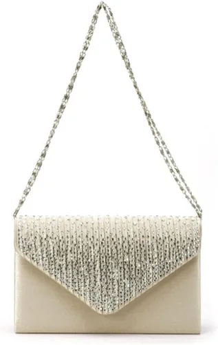 Miniatura 6 de Bolso de mano para mujer, con diamantes de imitación de satén esmerilado para boda